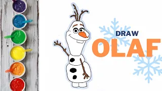 Cute Olaf from Frozen #frozen #olaf #disney #disneyjunior #waltdisneyworld #art #viral