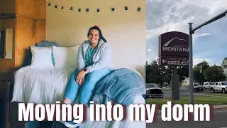 Moving into my dorm at the University of Montana