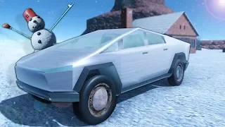 Driving the Tesla Truck & Massive AI Crashes in The Long Drive Mods!