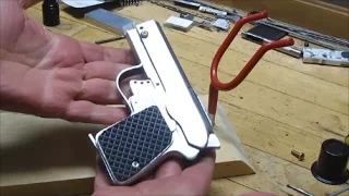 DIY Sheet Metal Self-Loading Pistol ... Episode X (Complete and ready to fire)