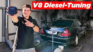 MEHR LEISTUNG für mein V8-DIESELMONSTER! Chiptuning + Prüfstand am W211 E400 CDI