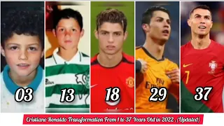 Cristiano Ronaldo Transformation From 1 to 37 Years Old in 2022 ( Updated ) . #ronaldo