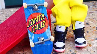 Finger Skateboard Tricks | Unboxing Tech Deck Street Hits Ramp | Fingerboarding | Flick Trix | Nike