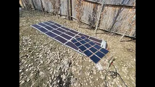 220W Powerfilm vs 220W Off Grid Trek Solar Blanket in Low Light Conditions