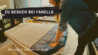 Besuch bei Fanello | Alles rund um Matratzen für Camper Vans | Das ganze Sortiment | Gut im Bett