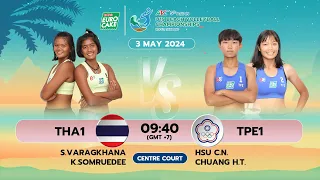 THA1 - TPE1 / Round 16 / Women /Asian U19 Beach Volleyball 2024