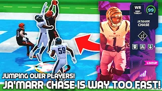 Ja'Marr Chase Is Way Too Fast.. Jumping Over Players! Madden 22