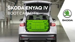 ŠKODA ENYAQ: Measuring boot capacity