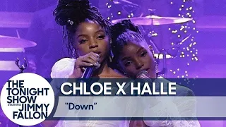 Chloe x Halle - Down Live Jimmy Fallon (2018)