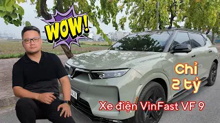 Lái thử ô tô điện VinFast VF 9 giá 2 tỷ. Chiếc xe hạng sang không đối thủ cùng phân khúc giá.