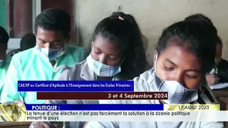 LE JOURNAL DU 17 AOUT 2023 BY TV PLUS MADAGASCAR