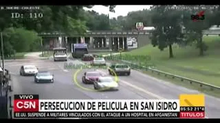 C5N - Policiales: Persecución de película en San Isidro