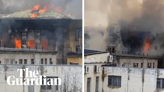 Russia fire: deaths reported in blaze at defence institute in Tver