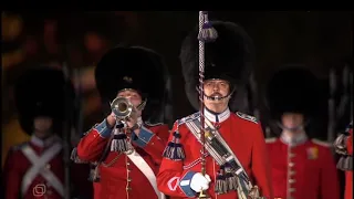 Danish Royal Escort Guards parade on Red Square, Moscow