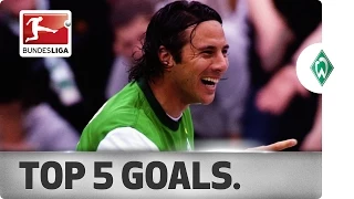 Claudio Pizarro - Top 5 Goals for Werder Bremen