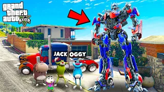 GTA 5 : Oggy Found Optimus Prime With Jack