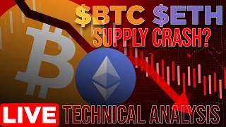 Bitcoin + $ETH Supply Crash or Pump? Technical Analysis w/ @EvanAldo