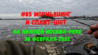 #85 Мормышинг и сплит-шот на Москва-реке 28 февраля 2022
