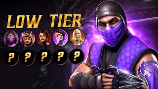 10 LOW TIER CHARACTERS in Mortal Kombat 11 (Ranked Mode Challenge)