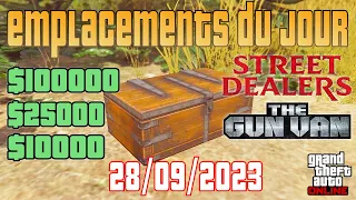 GTA Online - Emplacement des coffres, épave, malles, dealers, caches, Gun Van (28/09/23)