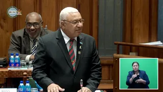 Fijian Prime Minister delivers his right of reply