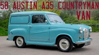 1958 A35 countryman van goes for a drive