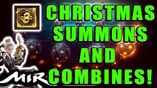 MIR4 - Christmas Summons and Combinations!  I GOT AN EPIC!  WAS THE LUCKY CAT GOOD TO ME?