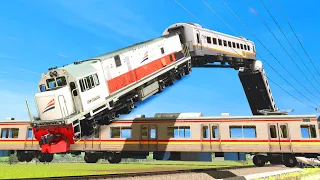 Dance Train Almost Hits Train Car - Trainz Railroad Simulator 2019