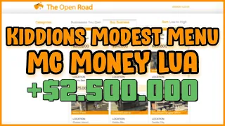 MC Money Method With Kiddion's Modest Menu Lua - GTA5 Online
