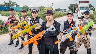 LTT Game Nerf War : Two Warriors SEAL X Nerf Guns Fight Braum Crazy Bandits Moto And Nerf New