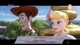 Toy Story 4 wins Animated Feautured Film Oscars 2020