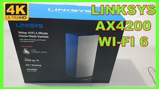 ROUTER LINKSYS AX4200 - WIFI 6 / 4K
