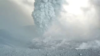 Aerial Footage Shows Eruption at Shinmoedake Volcano