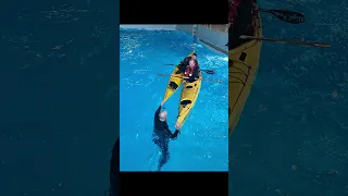 Kajak-Nordsee, Rettungstraining in bewegtem Wasser, Marikom Elsfleth