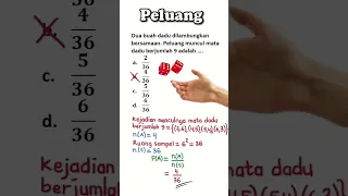 Peluang #shorts #maths #matematika #peluang