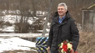 Артур Парфенчиков в родной деревне