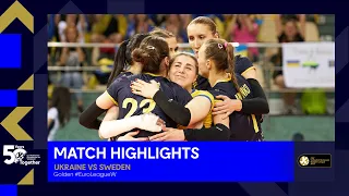 Highlights | Ukraine vs. Sweden - CEV Volleyball European Golden League 2023