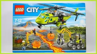 LEGO 60123 City Volcano Explorers Volcano Supply Helicopter Speed Build