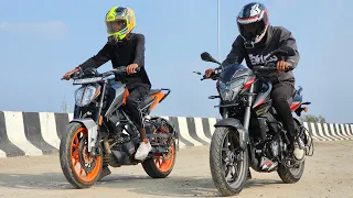 2024 Pulsar Ns200 Vs Duke 200 Race | Comparison