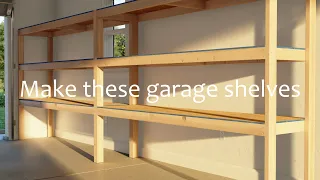 Simple Shelf, Huge Difference: Wood DIY Garage Shelf Plan