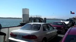 Aboard the Dewitt C. Greer ferry at Galveston!