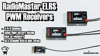RadioMaster new ER range of ELRS PWM receivers with more channels