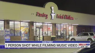 1 person shot while filming music video in High Point