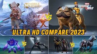 Mobile Legends VS Marvel Super War Hero Comparison 2023 Ultra HD