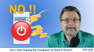 Can I Just Unplug My Computer to Shut It Down?