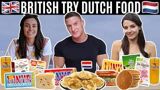 BRITISH try DUTCH SNACKS & FOOD for the first time...