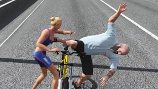 GTA 5 - Mary Ann STEALS Michael's BIKE