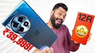 OnePlus 12R Indian Unit Unboxing & First Look ⚡️Snapdragon 8 Gen 2, 5500mAh 🔋 @₹39,999!