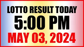 Lotto Result Today 5pm May 3, 2024 Swertres Ez2 Pcso