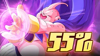 INDESTRUCTIBLE! HOW GOOD IS INT FAT BUU AT 55% LEVEL 1 LINKS? [Dokkan Battle]